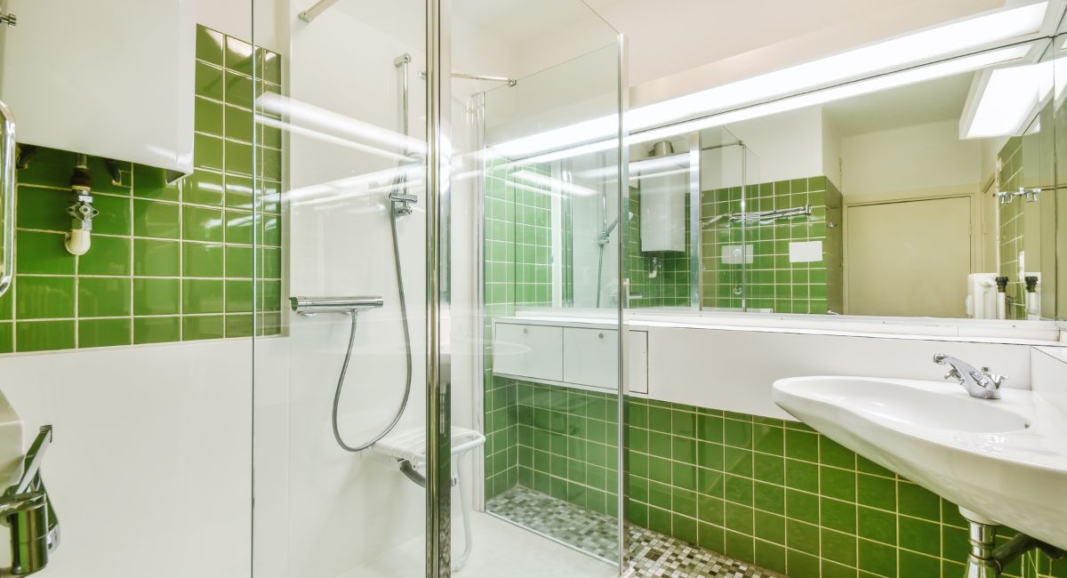 Carrelage vert