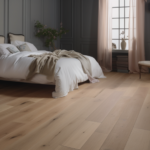 Chambre à coucher avec lit, table de chevet, armoire et commode.