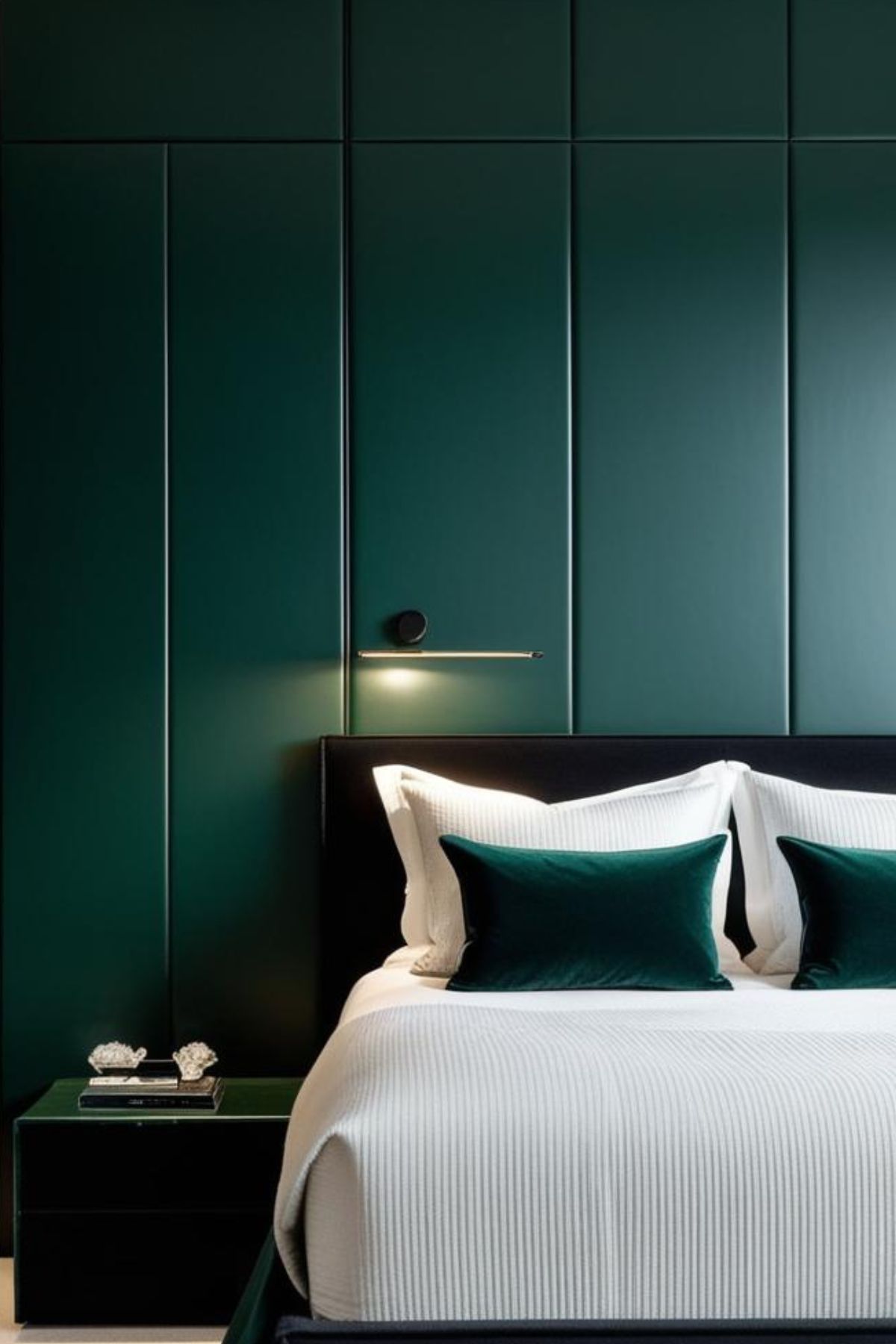 chambre parentale verte
