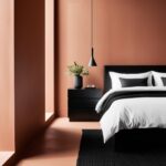 Créez un contraste saisissant et contemporain. Terre cuite et noir s'unissent pour une chambre unique. Découvrez nos inspirations et produits !